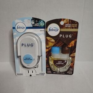 Febreze Limited Edition Plug In Cozy Campfire Plugin Refill & Oil Warmer New